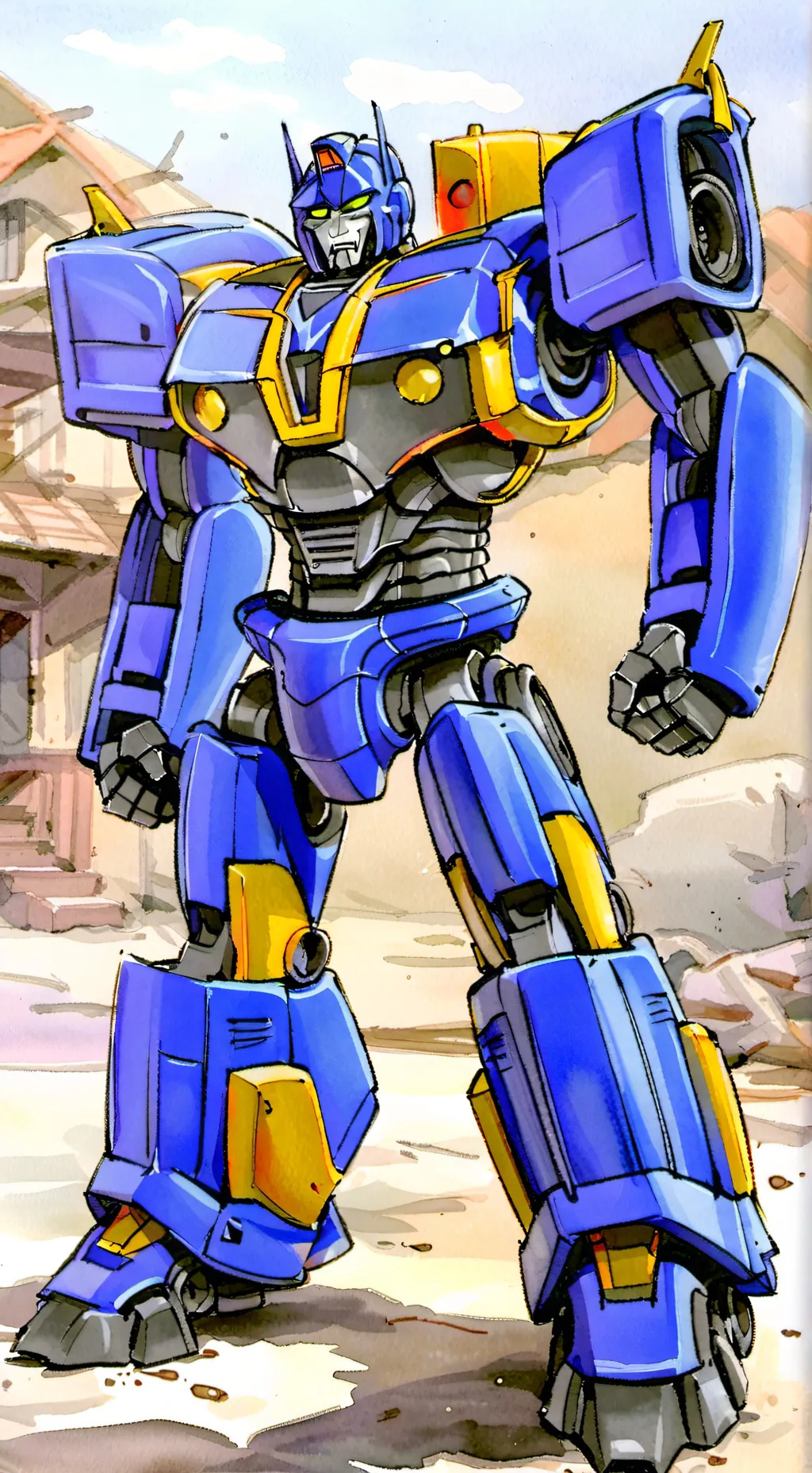 ai character: MDxFPExtransformer background