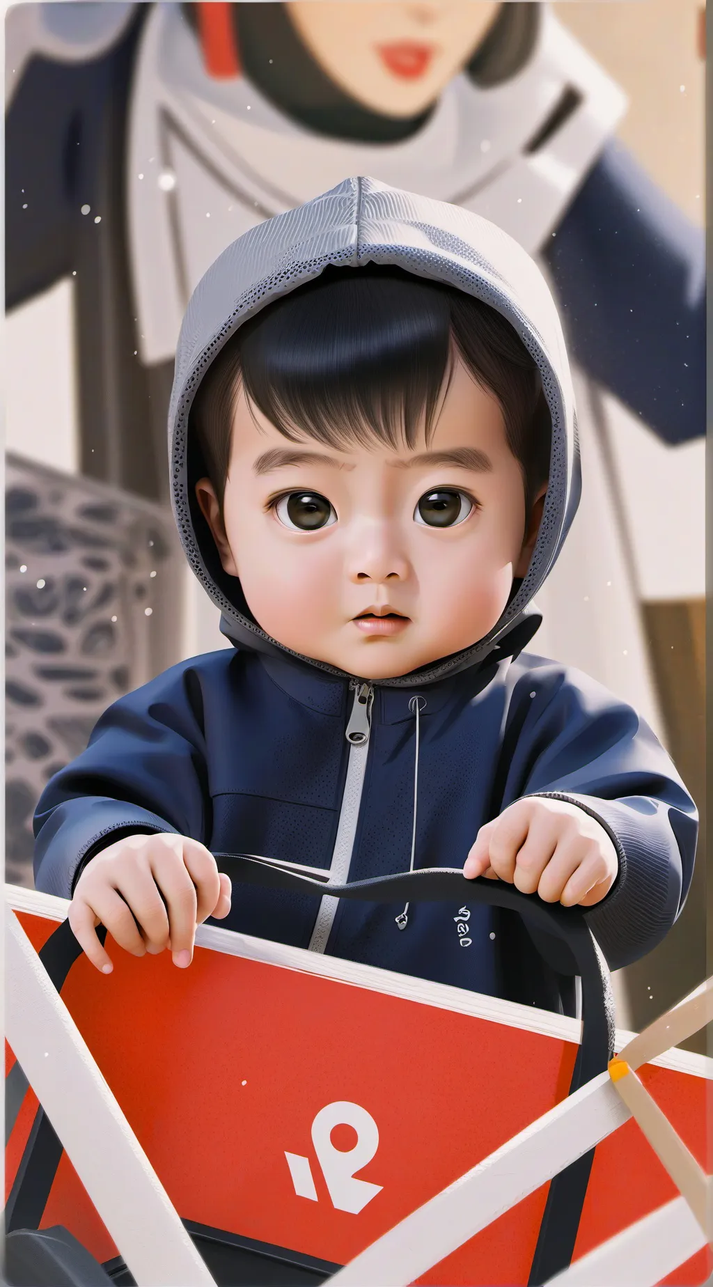 ai character: baby background