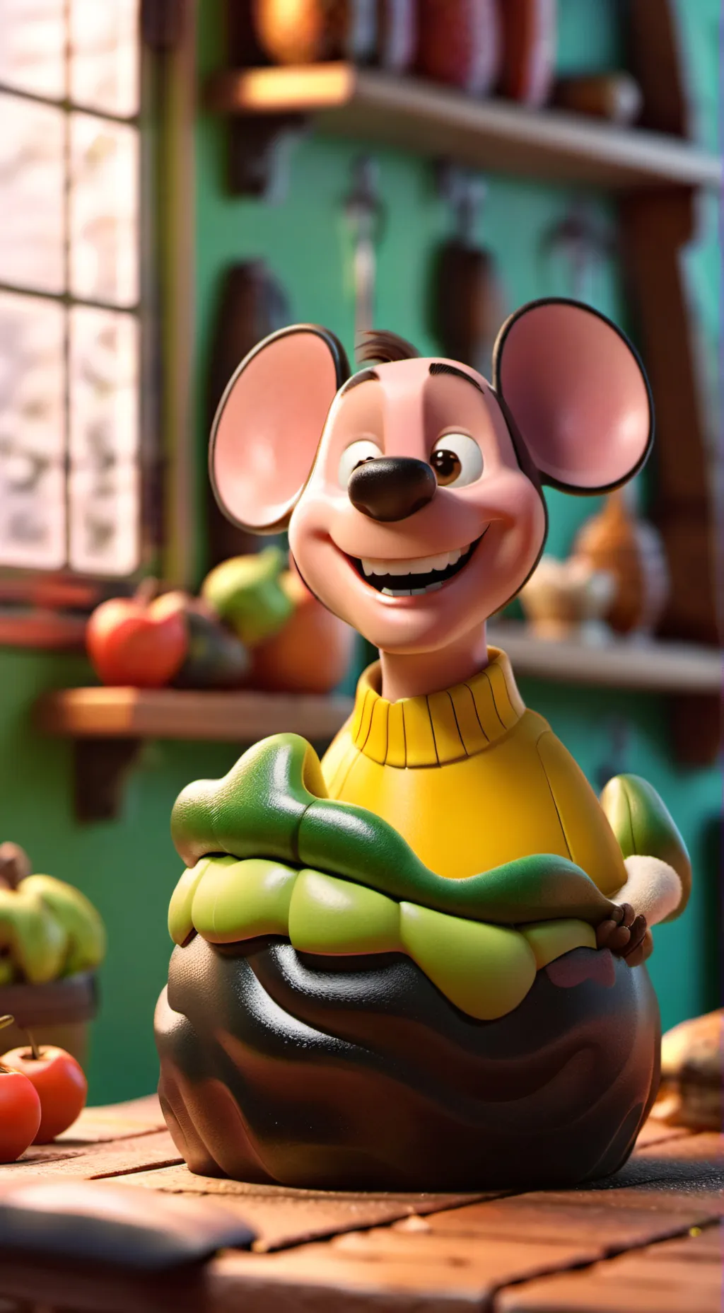 ai character: Toothy background