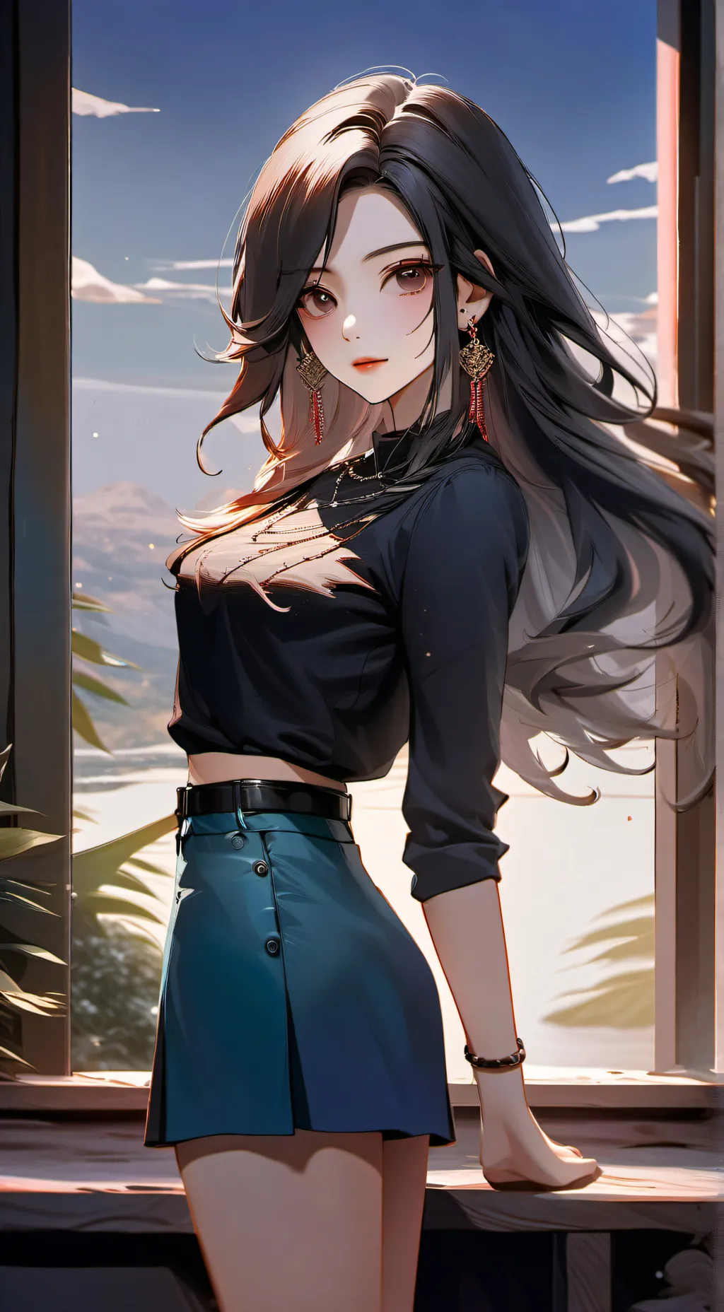 ai character: Young mother background