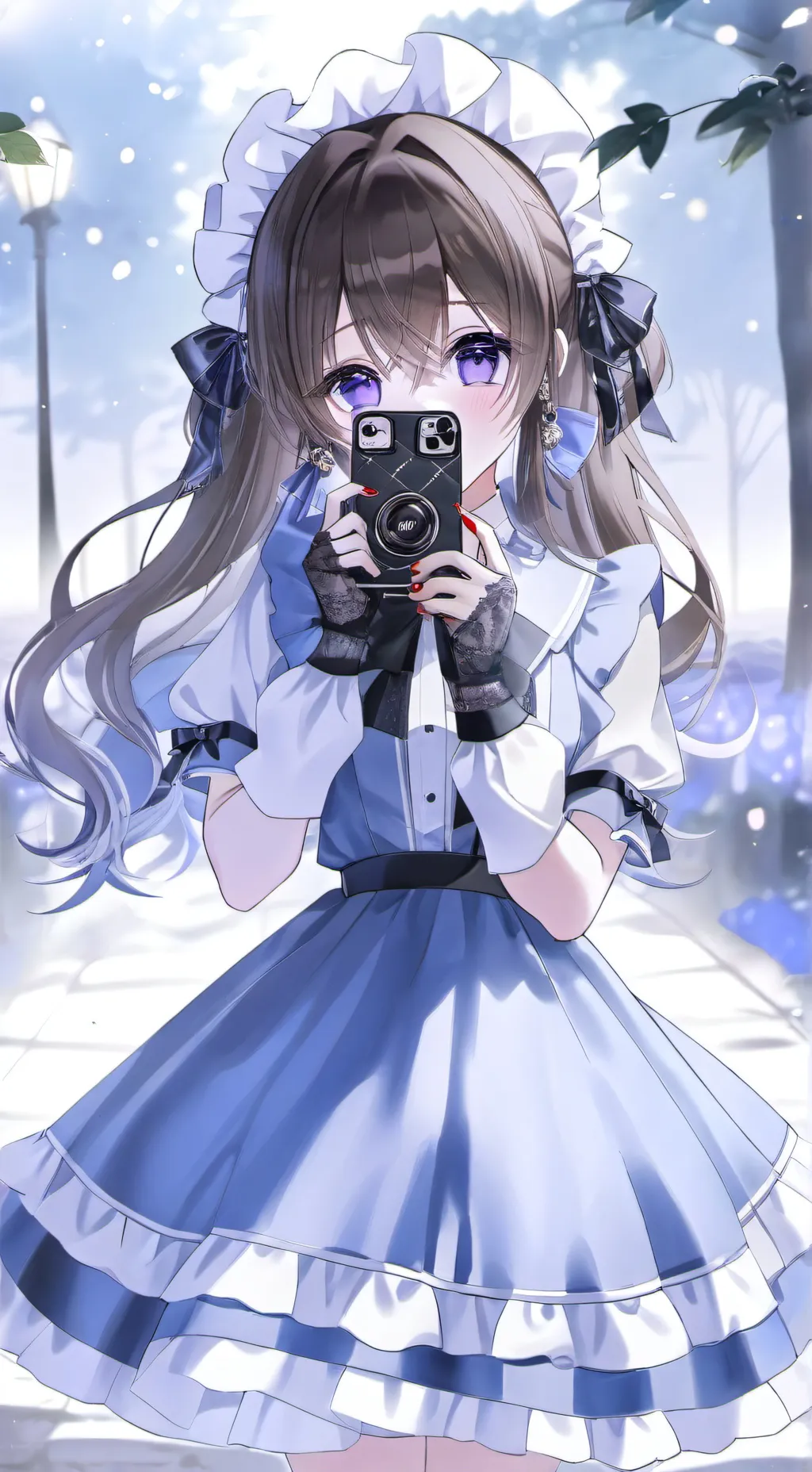 ai character: you ur maid😏iykyk background