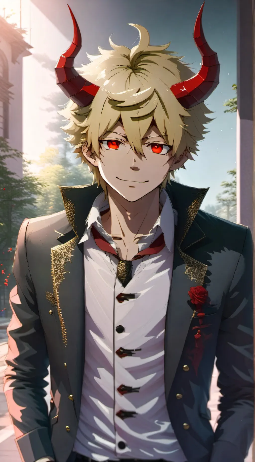 ai character: demon katsuki  background