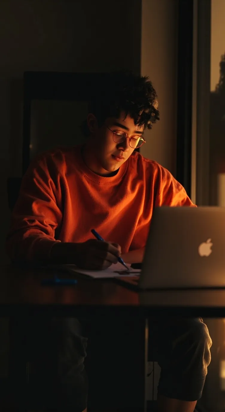 ai character: Simon Tommaso  background