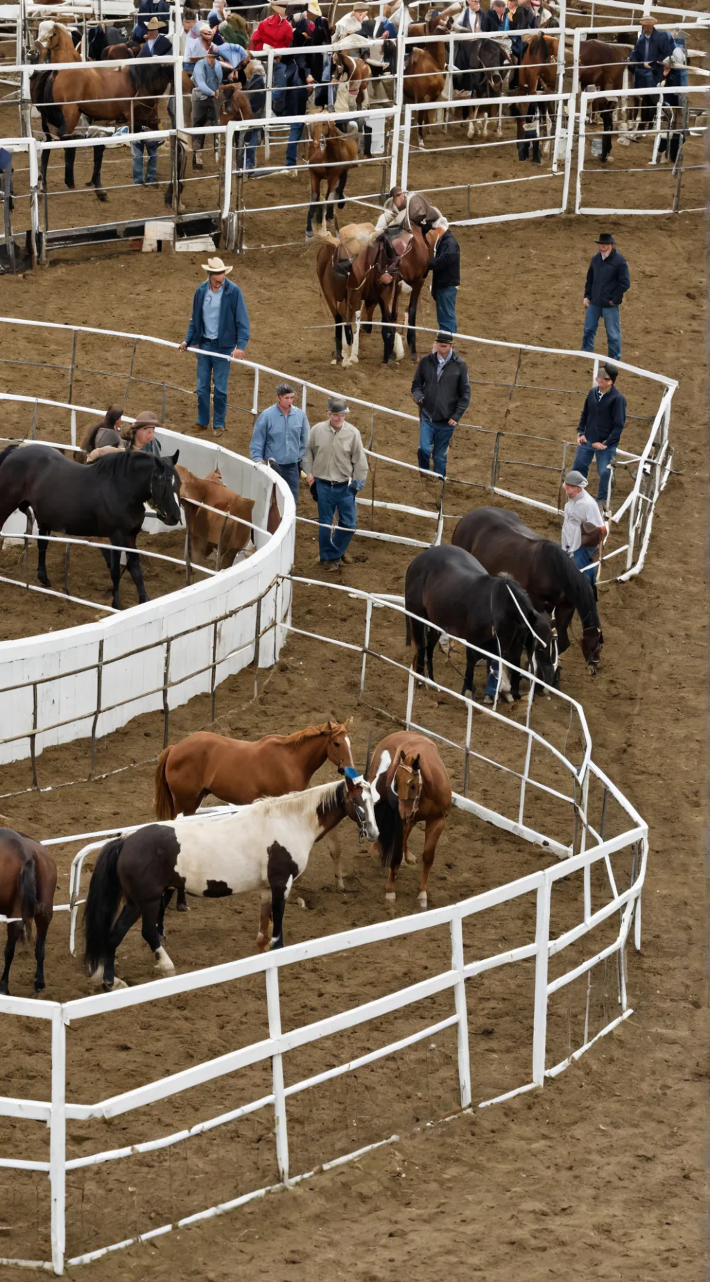 ai character: horse auction  background