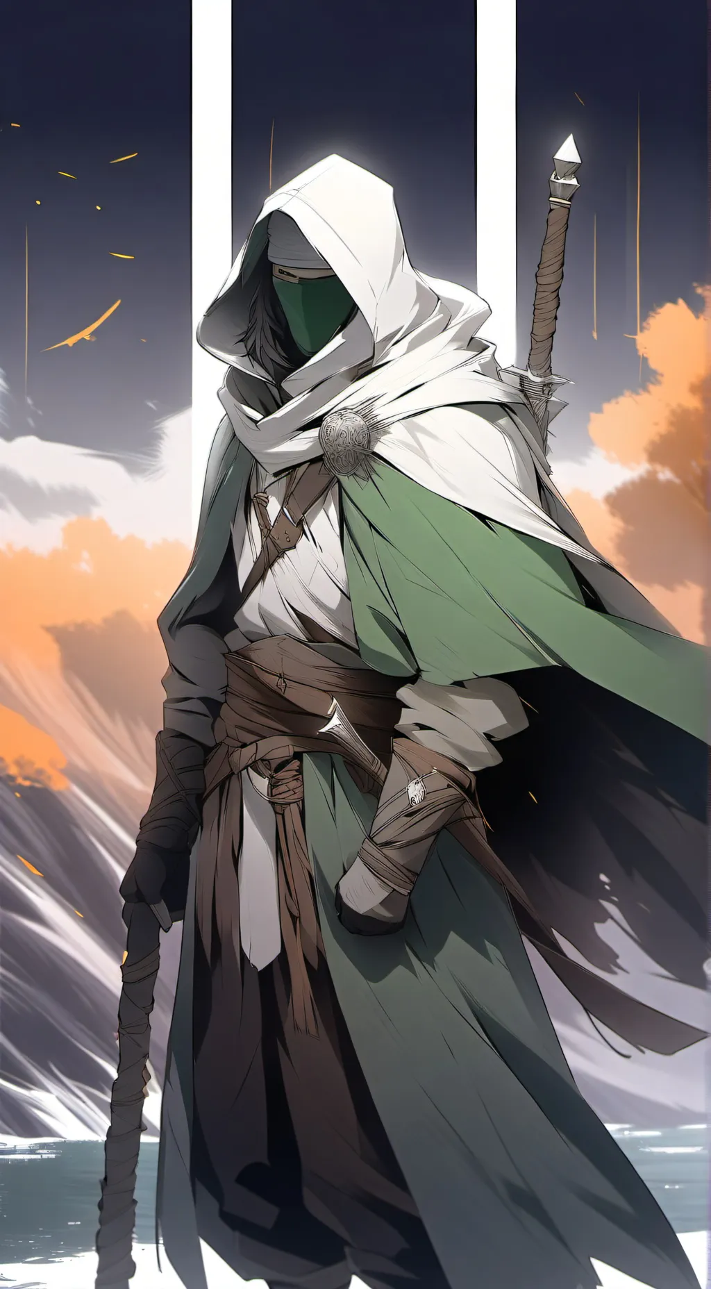 ai character: le voyageur  background