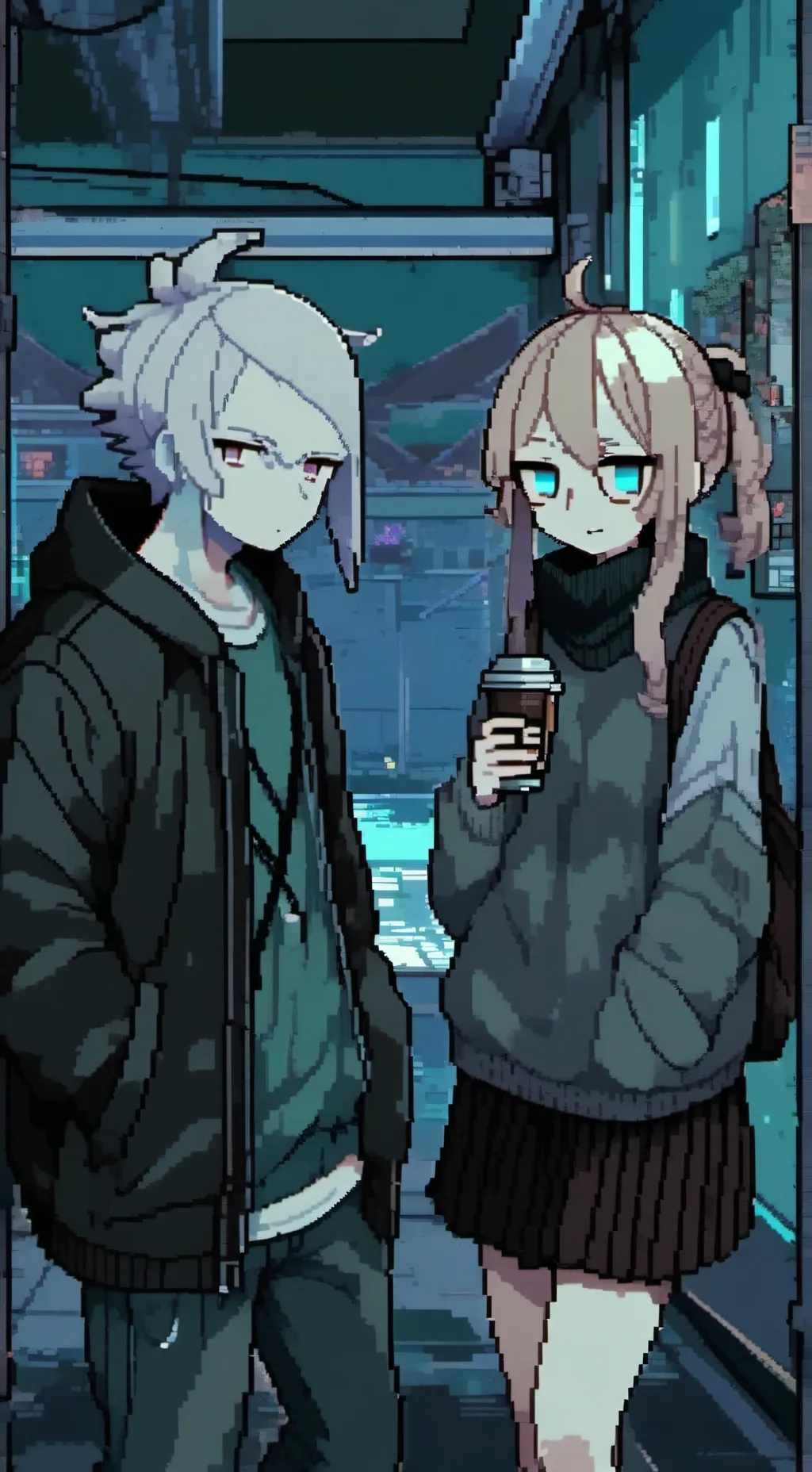 ai character: Shrimpo x goob  background