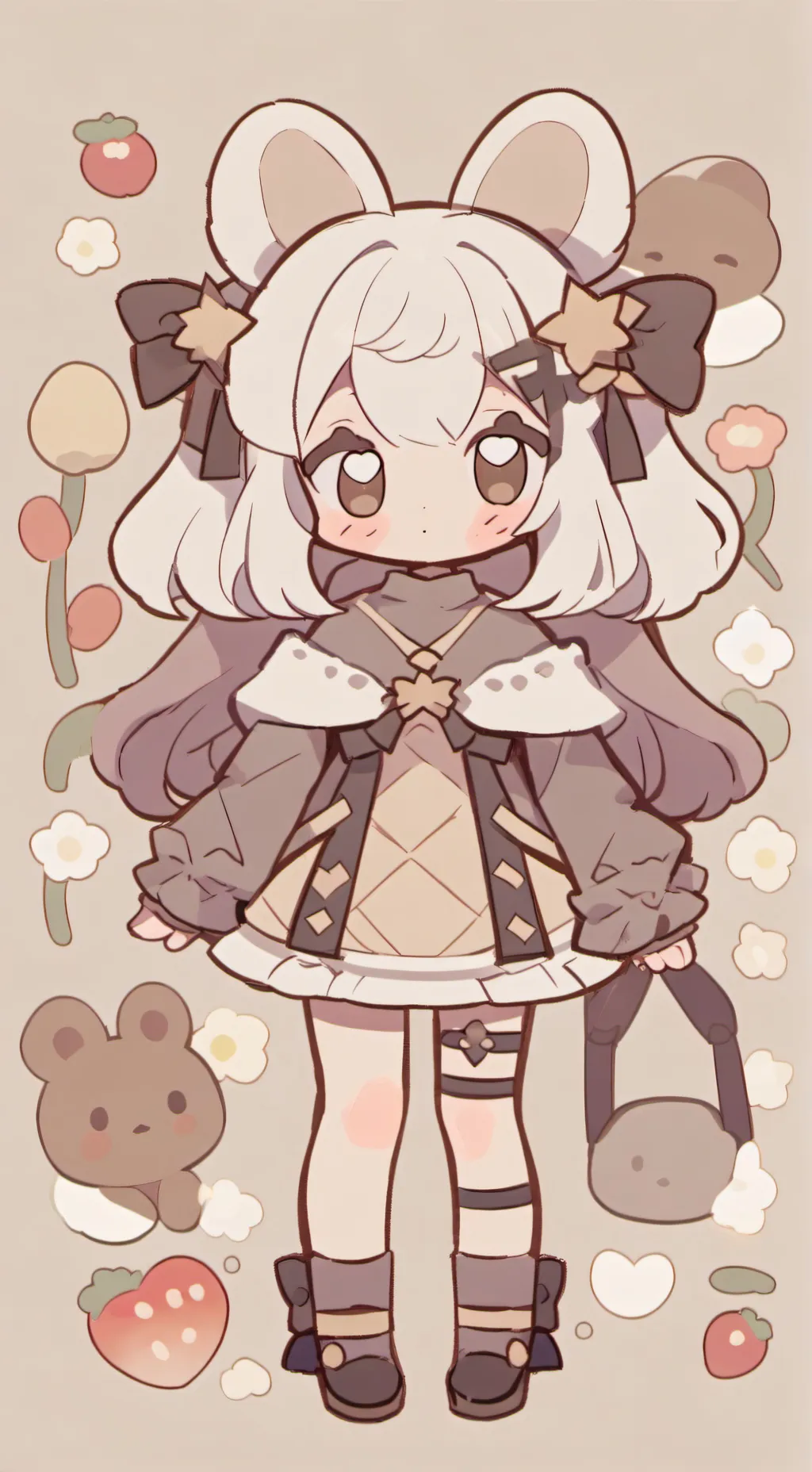 ai character: emo x bacon background