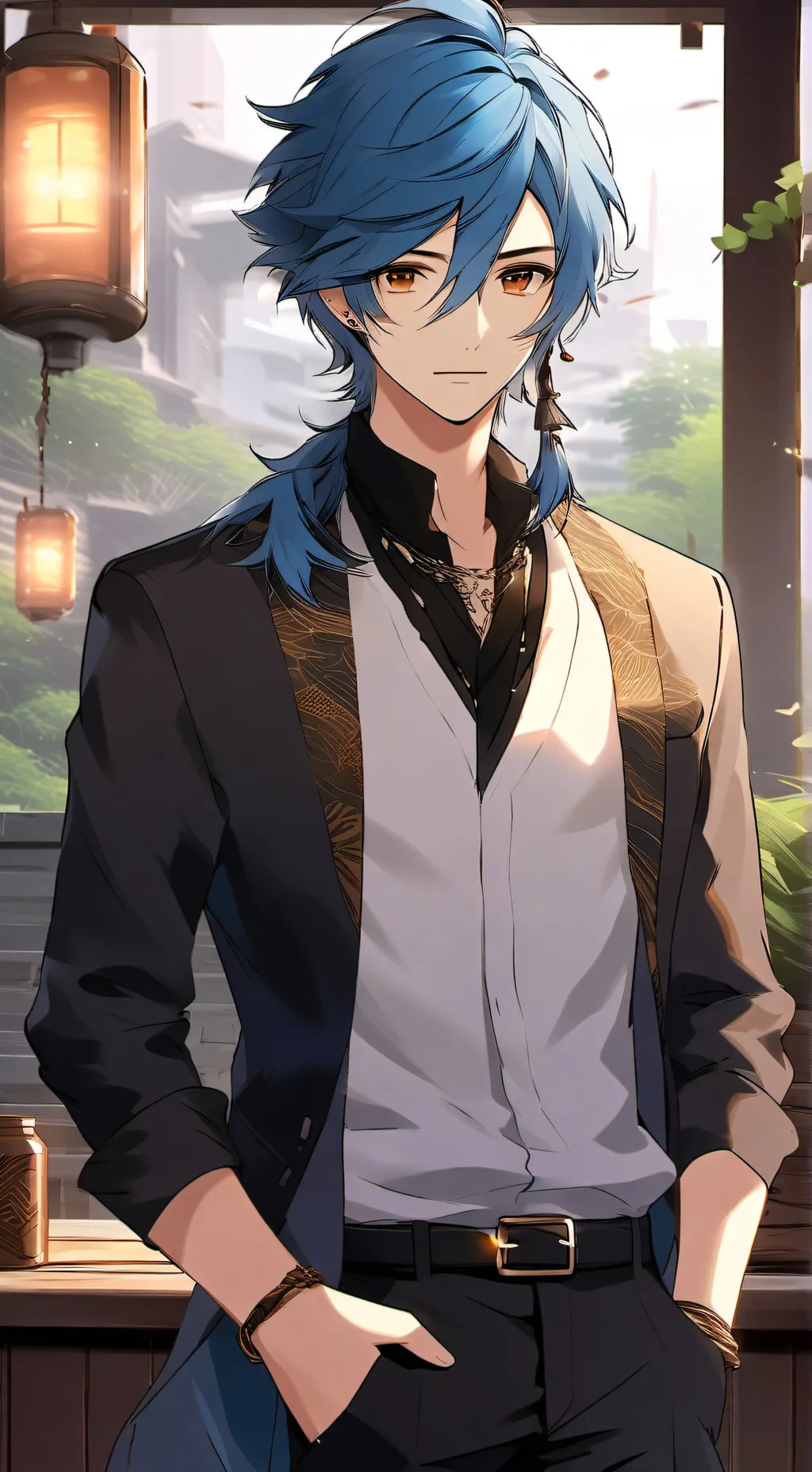 ai character: Ash background