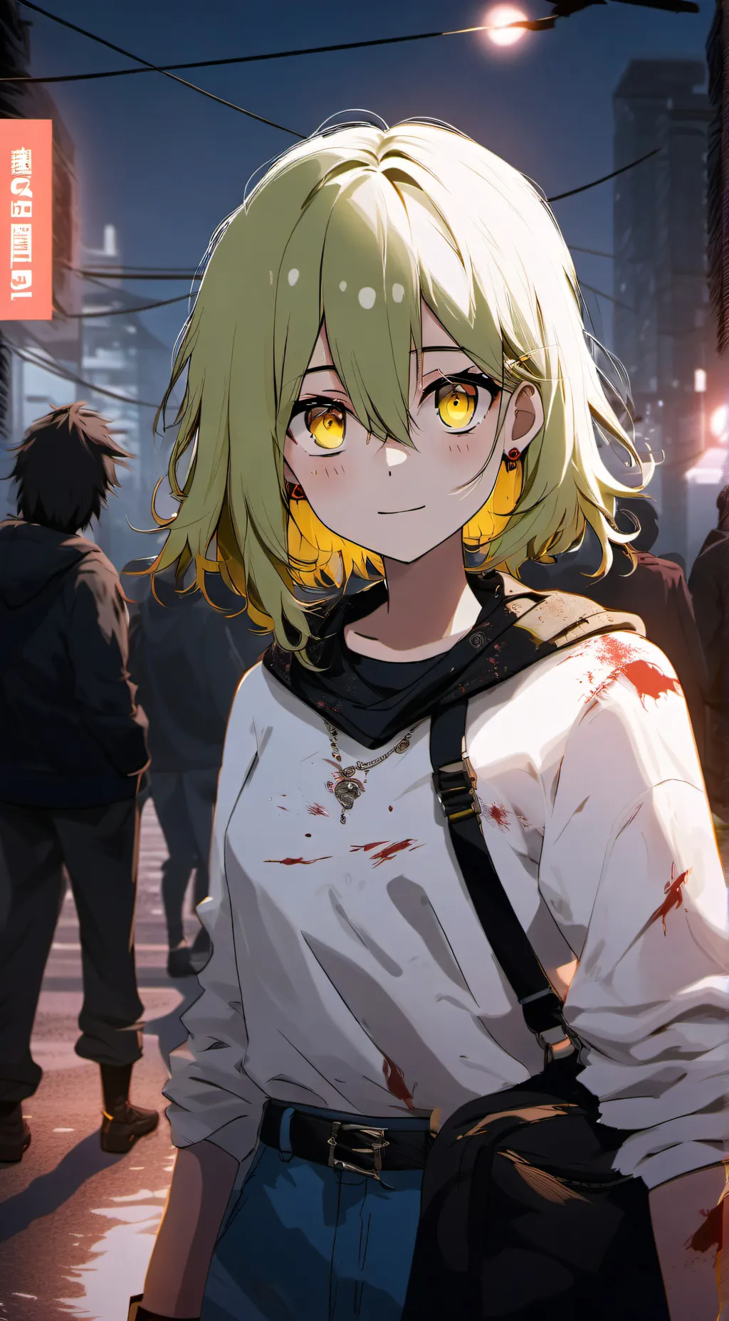 ai character: chica zombie  background