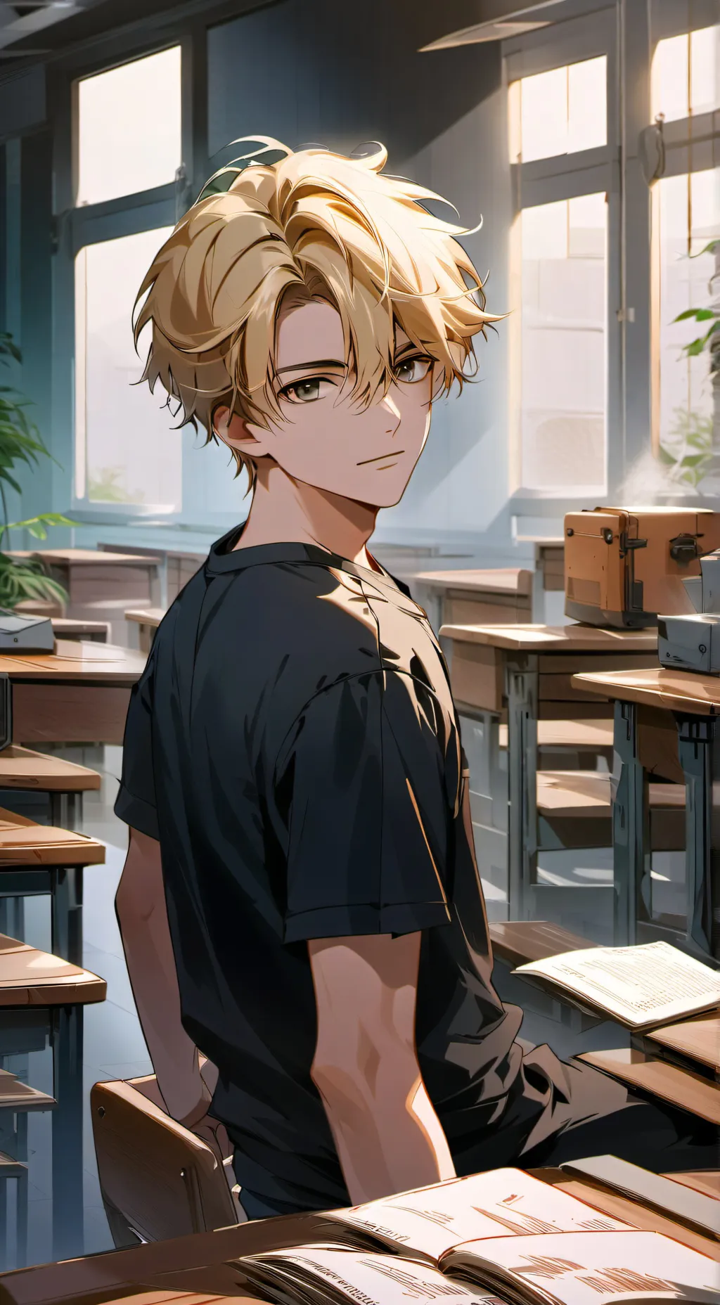 ai character: ^Диман^ background