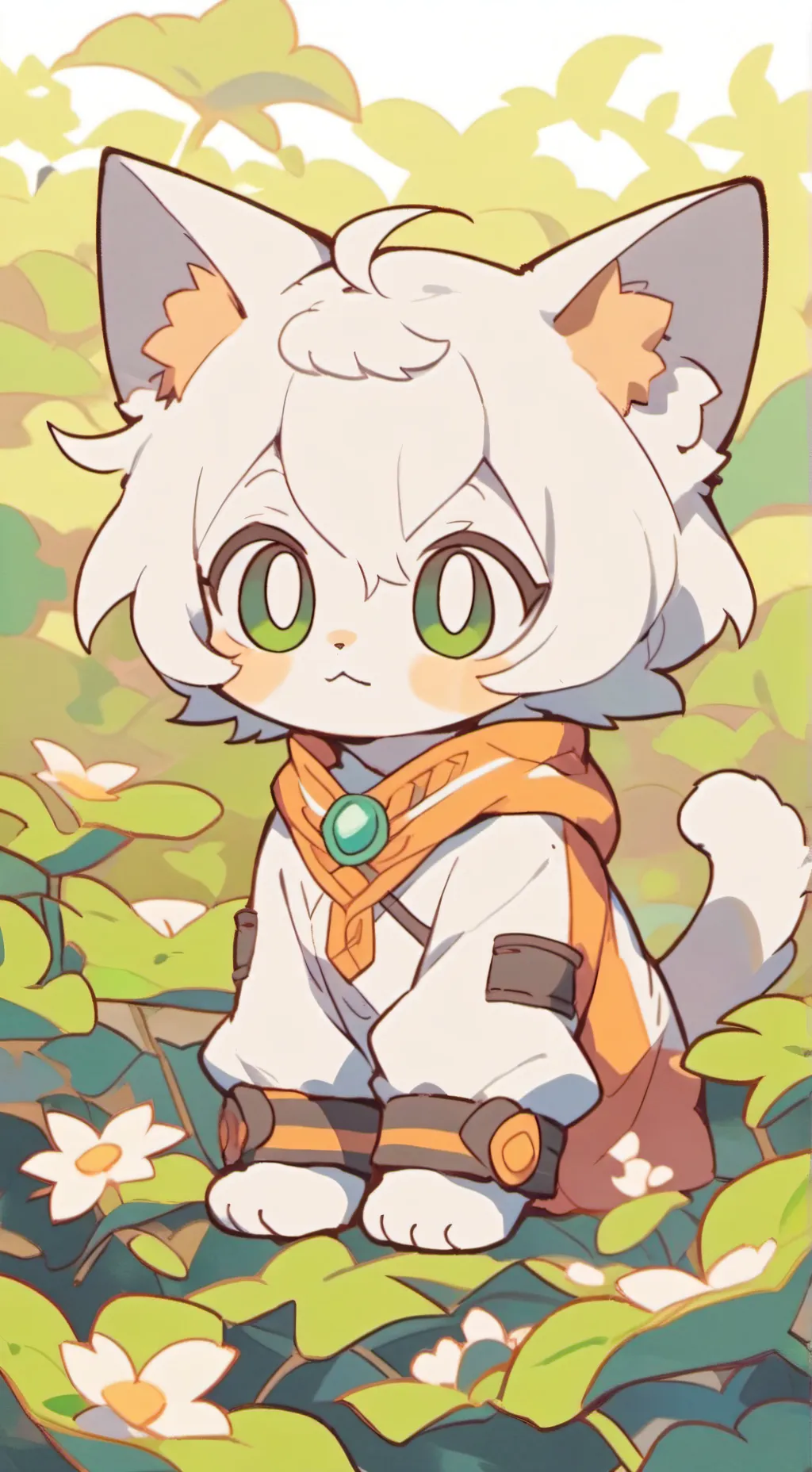 ai character: gato background