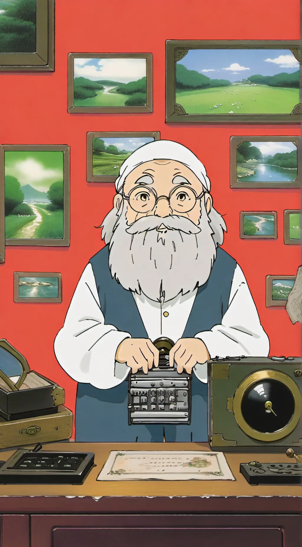 ai character: Enter password background