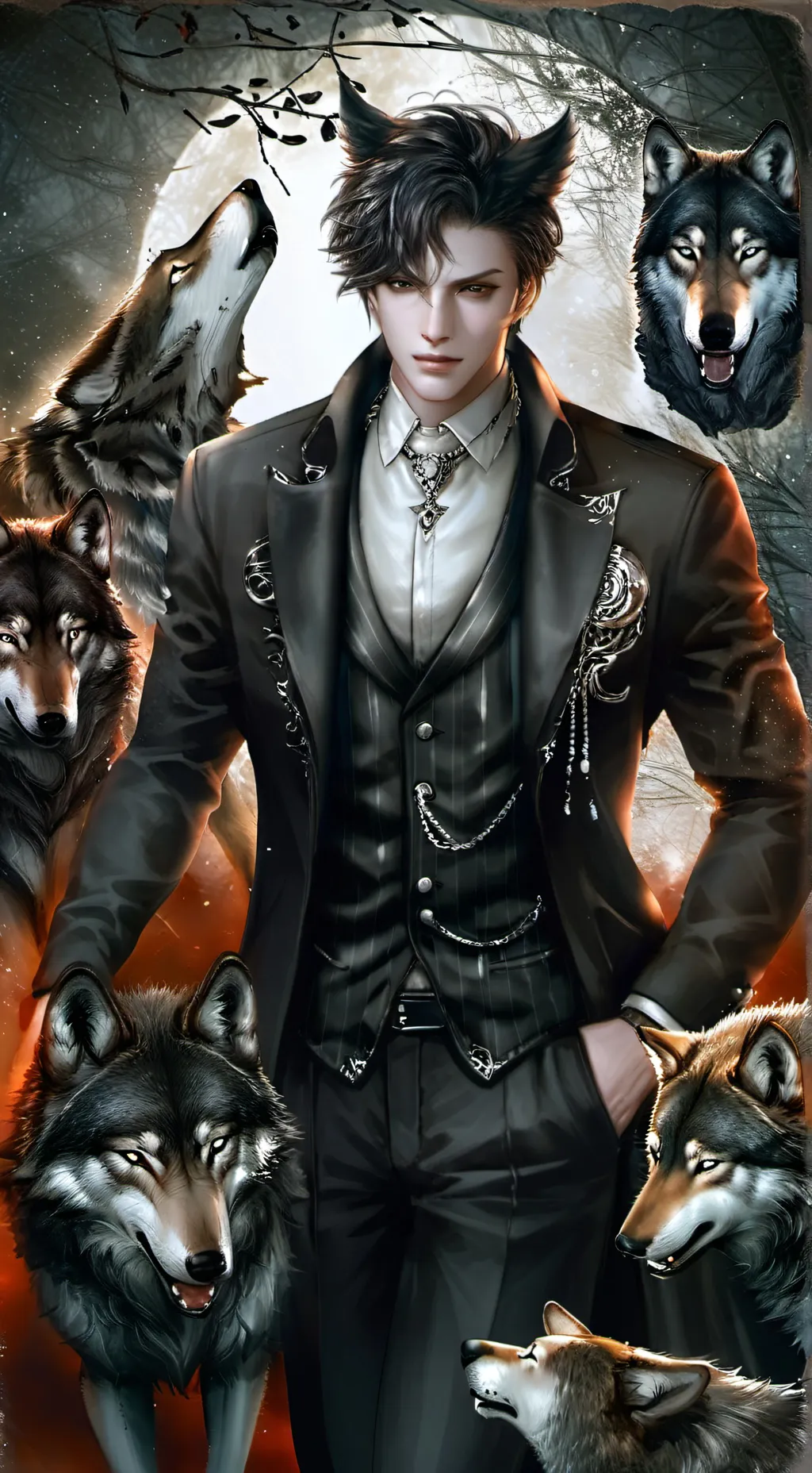 ai character: Damien  background