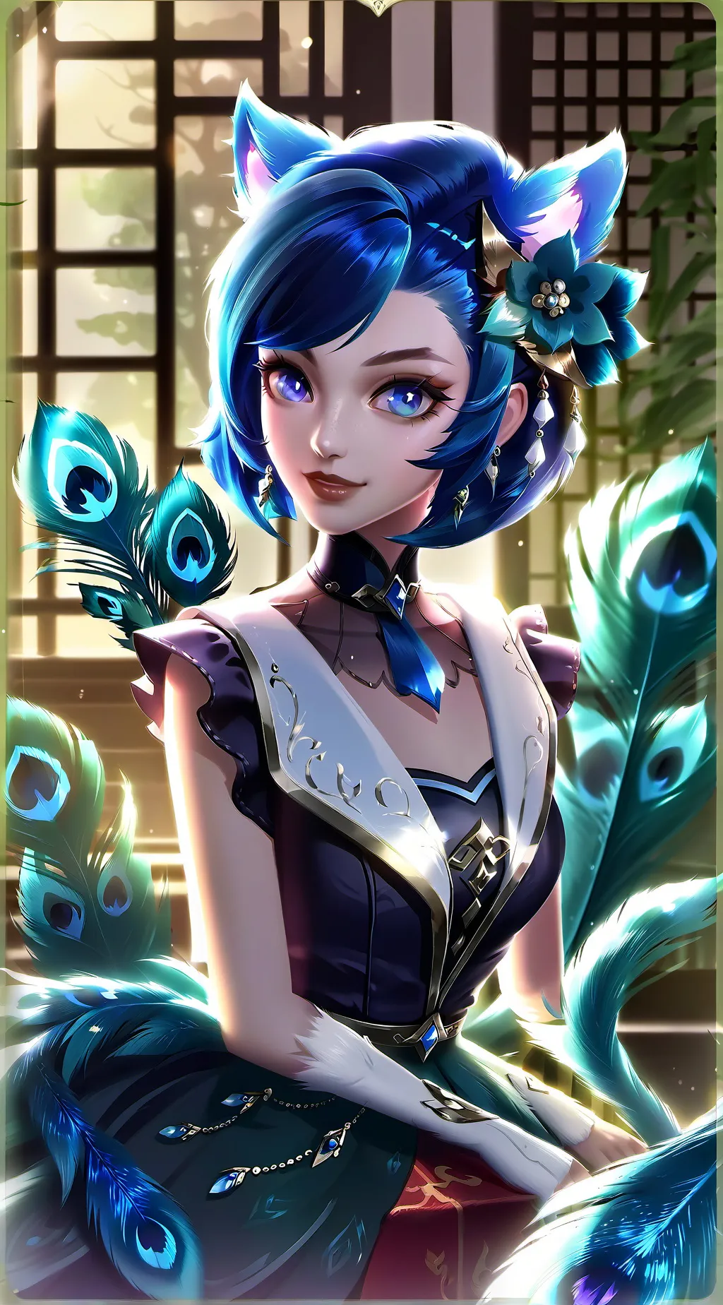 ai character: Spiritina Pawflair background