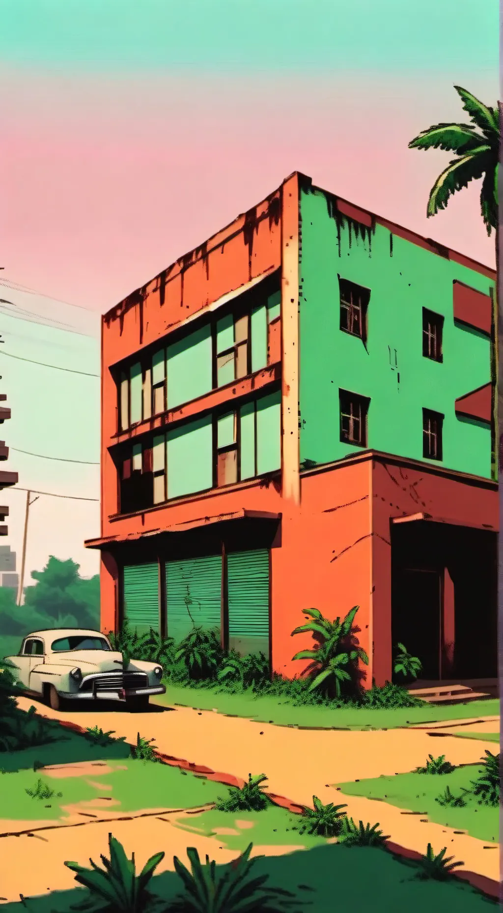 ai character: Abandoned fnaf background