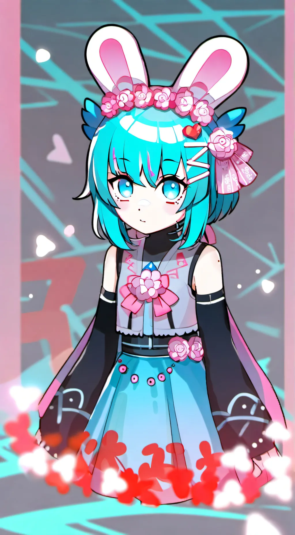ai character: Aggie~• ^ • background