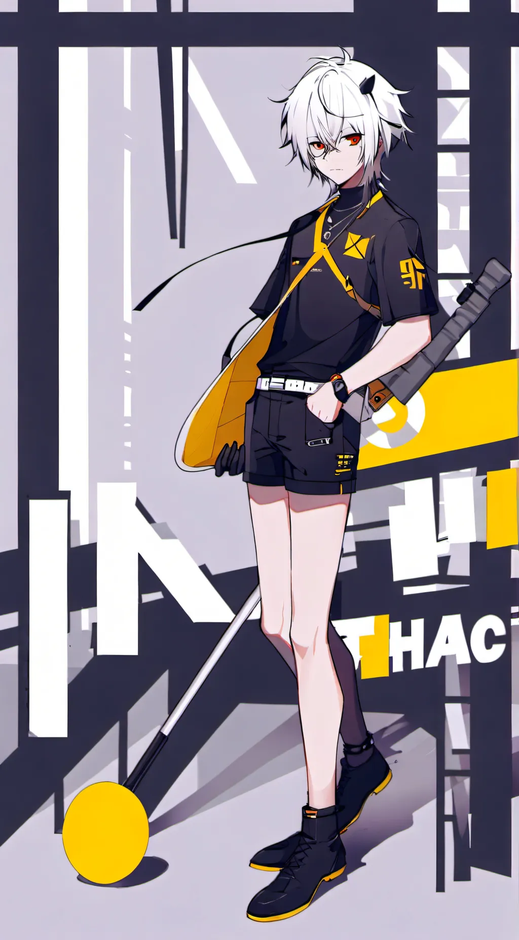 ai character: dark vs Light  background