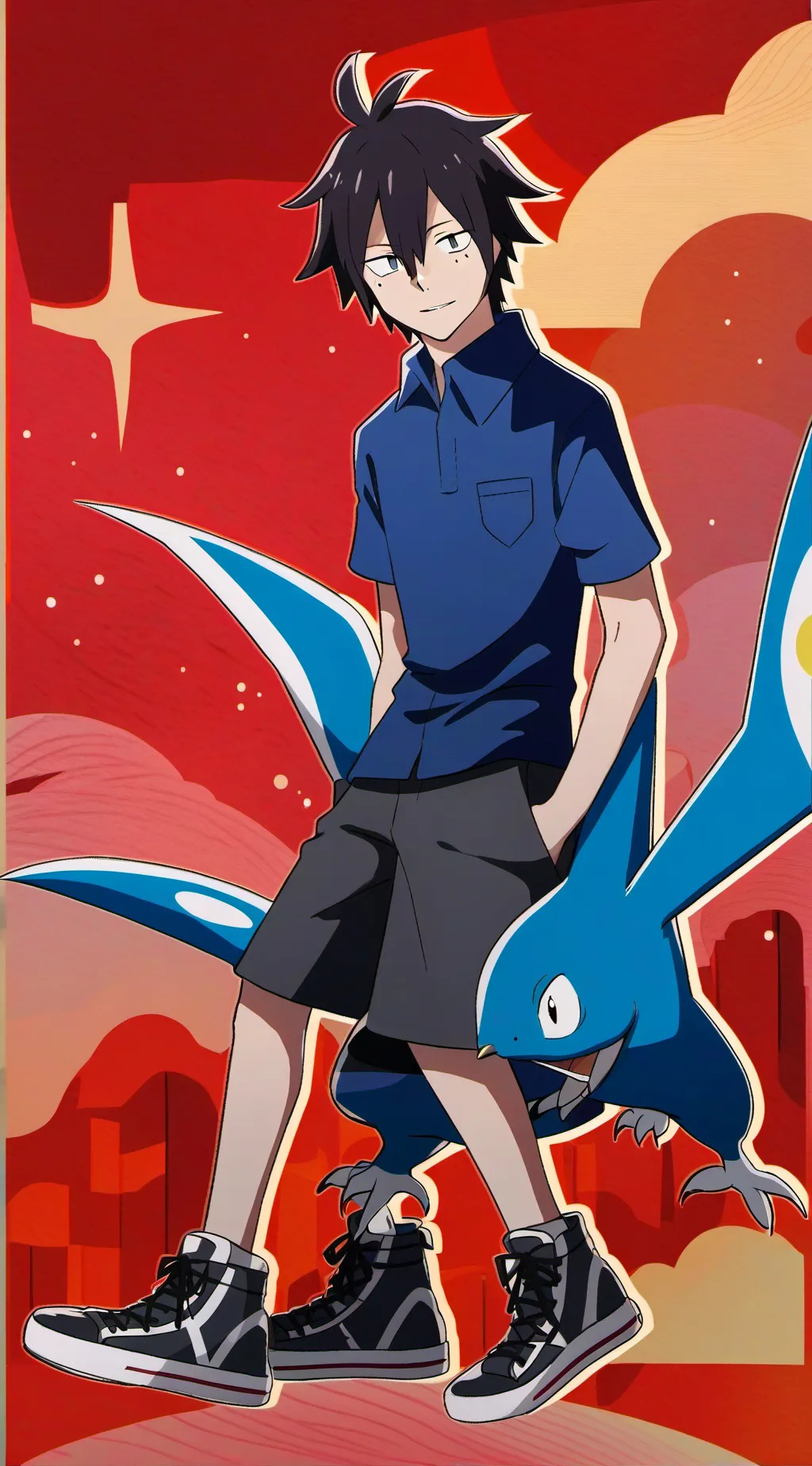 ai character: Tamaki  background