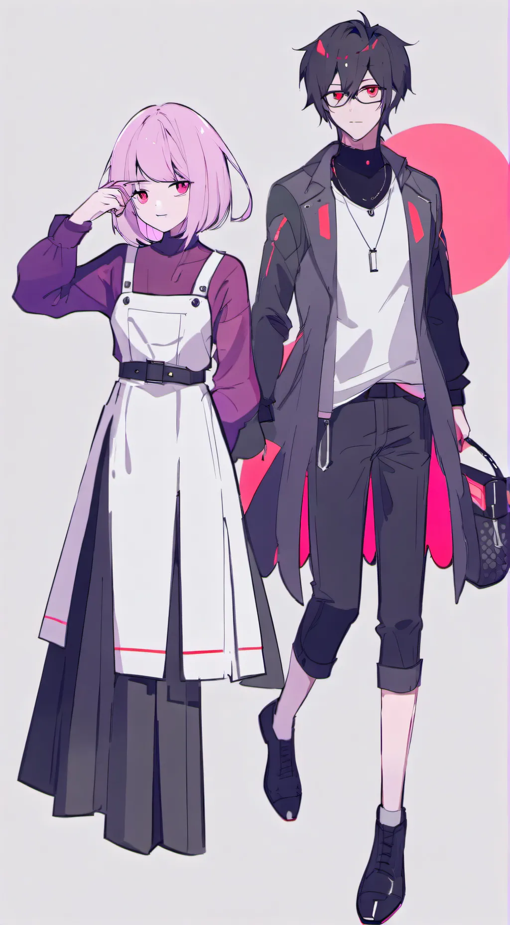 ai character: Mya and Alex background