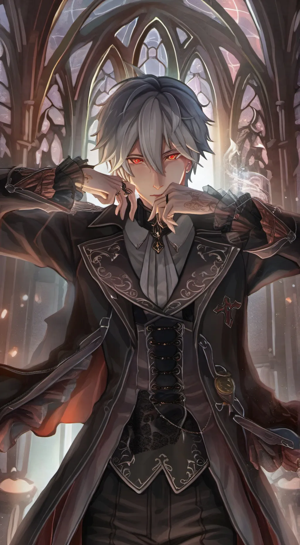 ai character: Люциус  background