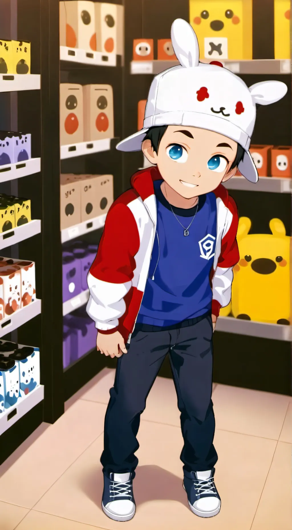 ai character: brain rot kid background