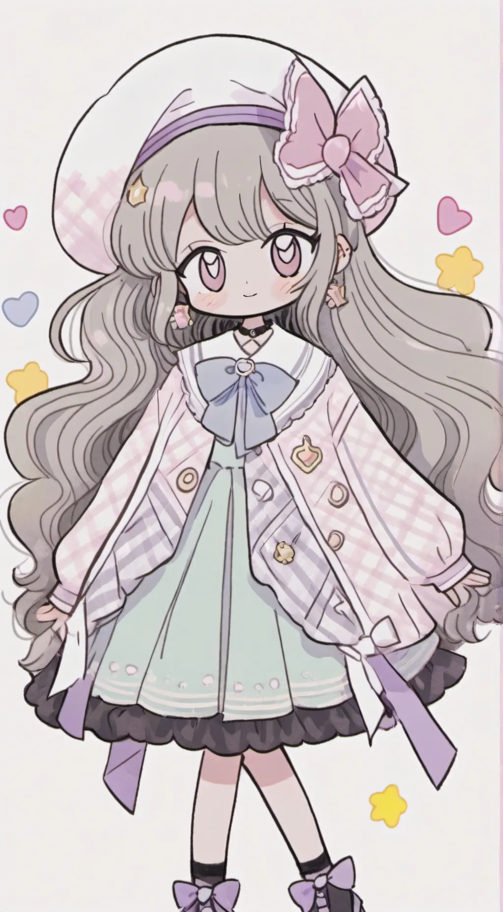 ai character: Shelly and Vee💚 background