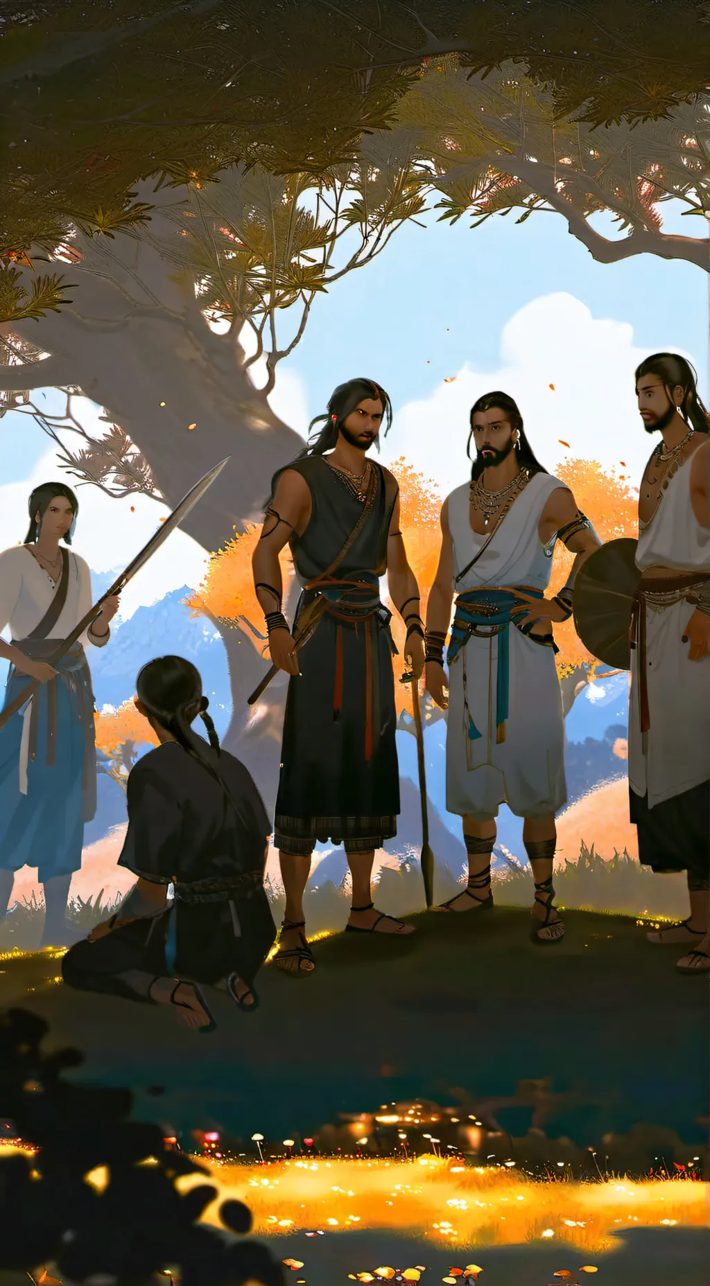 ai character: Stone Age background