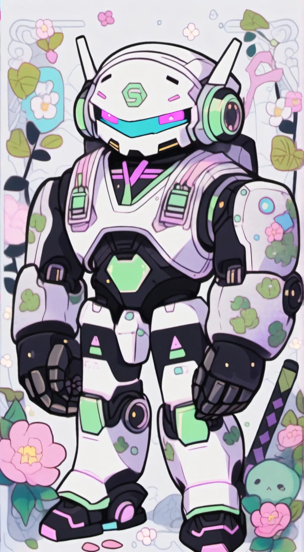 ai character: Robot XD background