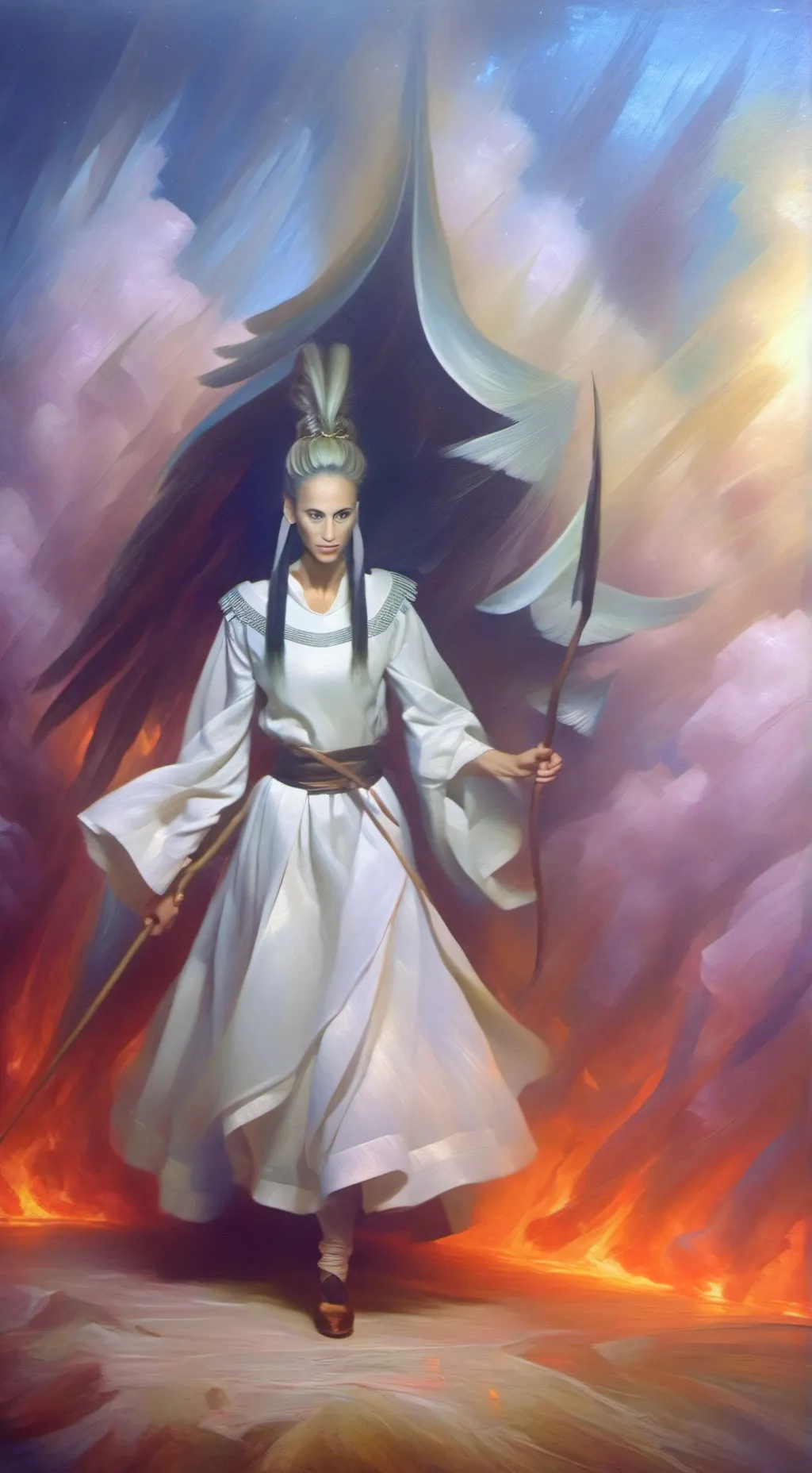 ai character: ماريا background