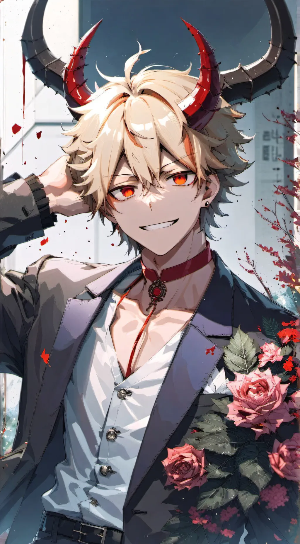 ai character: demon katsuki  background