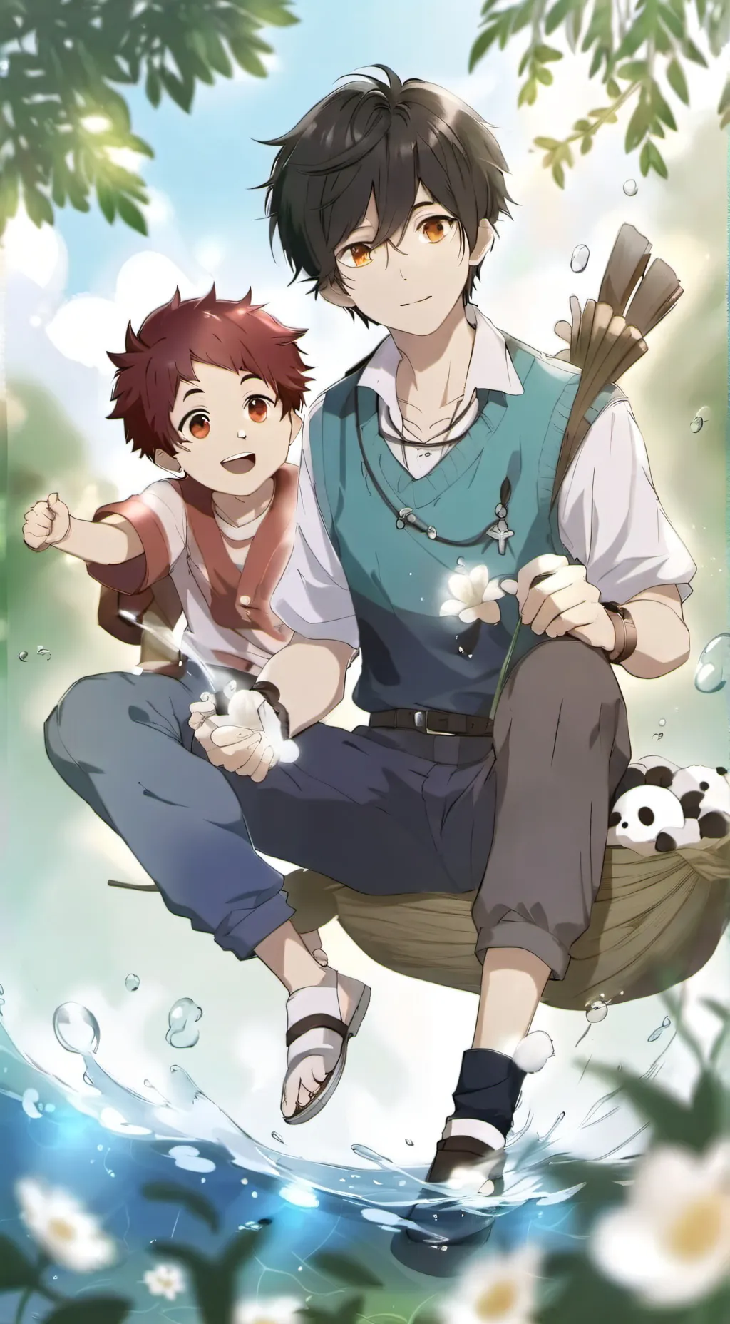 ai character: Alex and jay  background