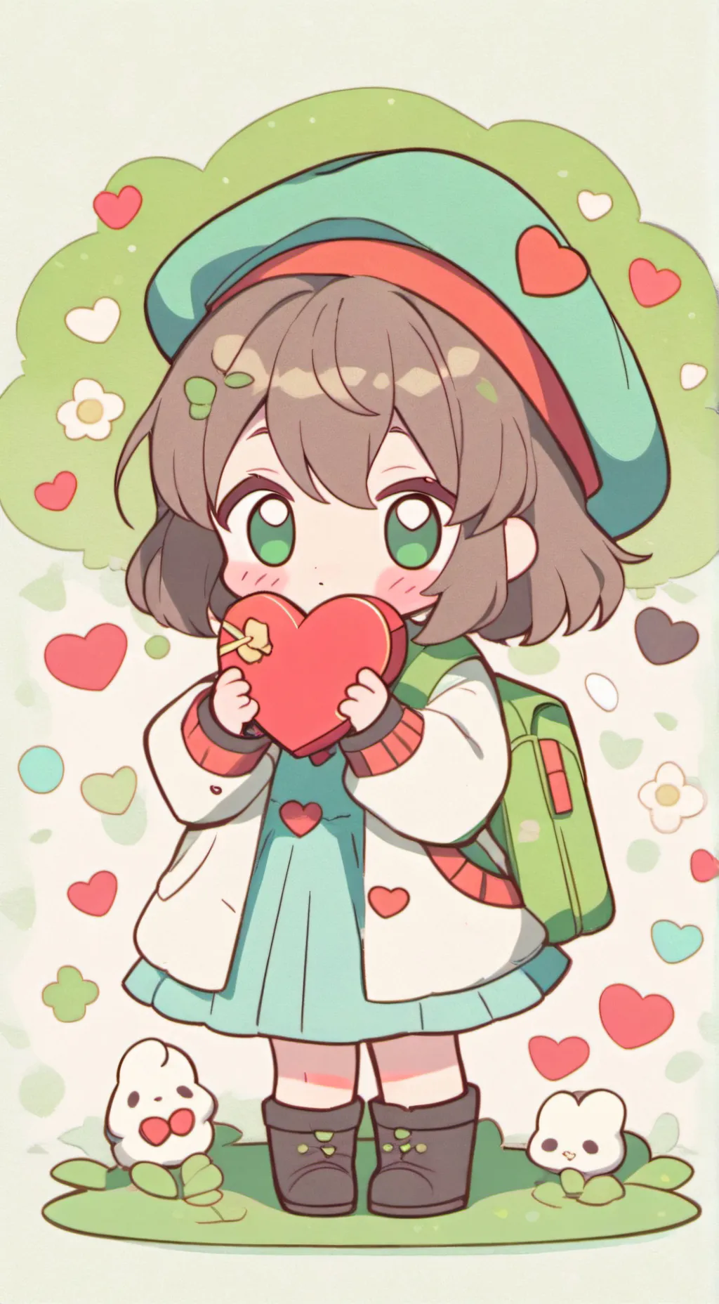 ai character: Dw San Valentín❤️ background