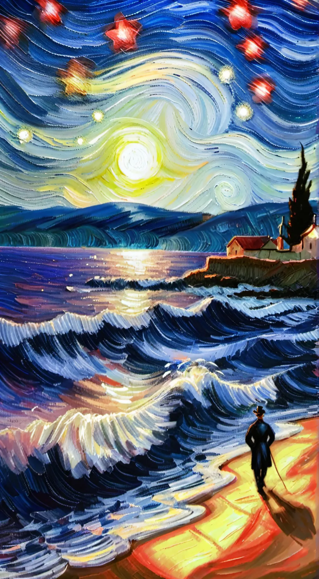 ai character: nc new year  background