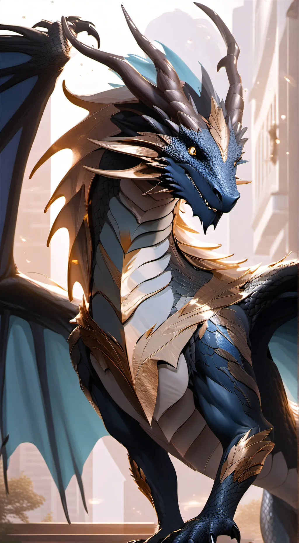 ai character: Dragon background