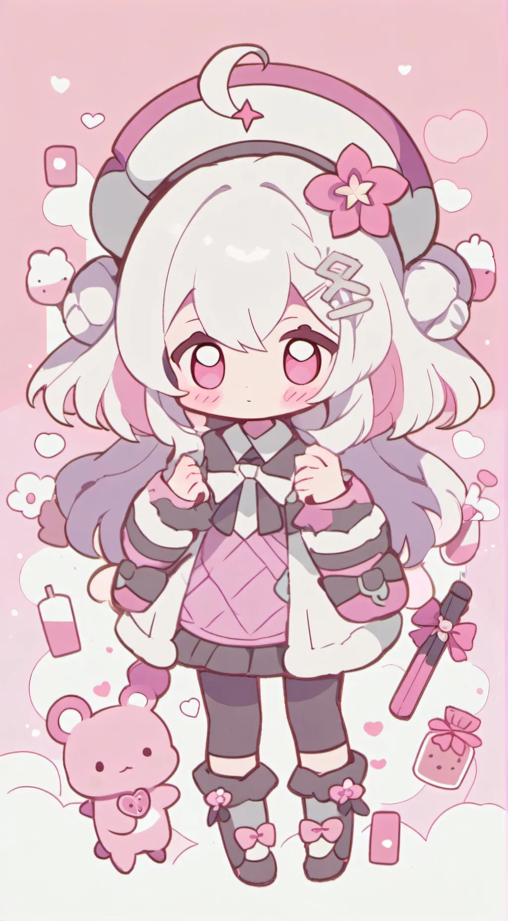 ai character: Sun and Moon show  background