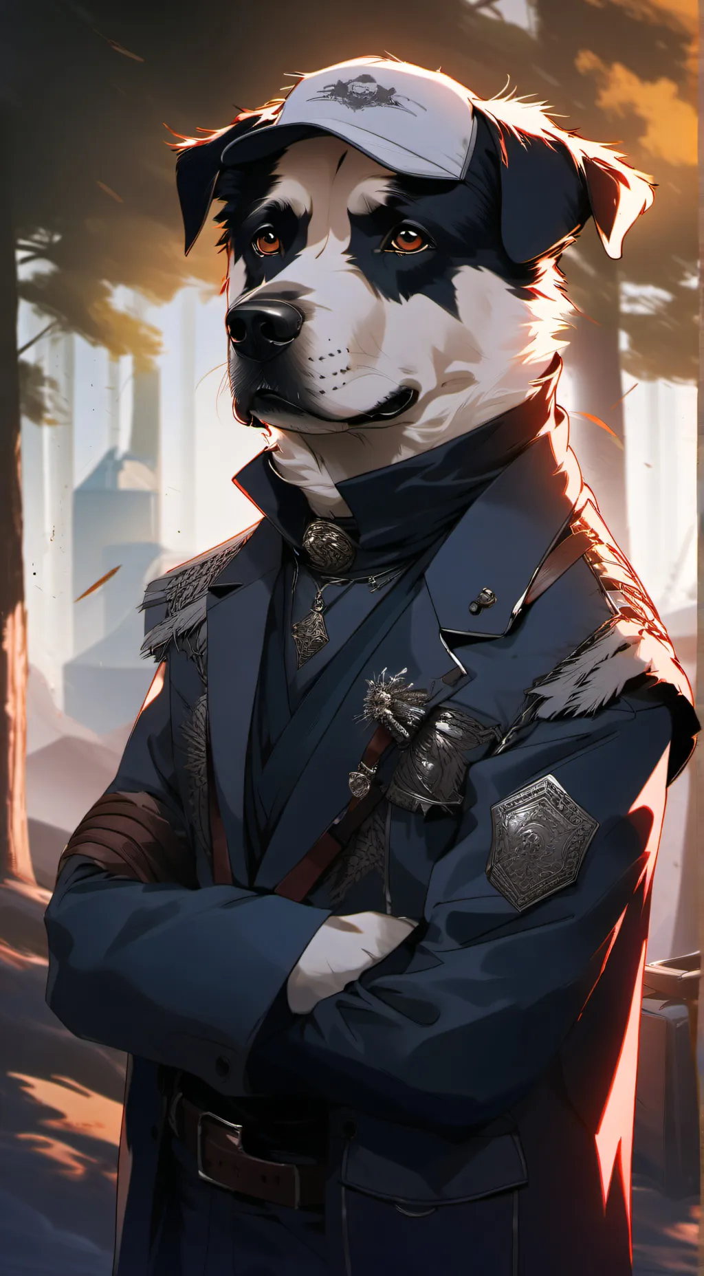 ai character: The "NoRMal" dog background