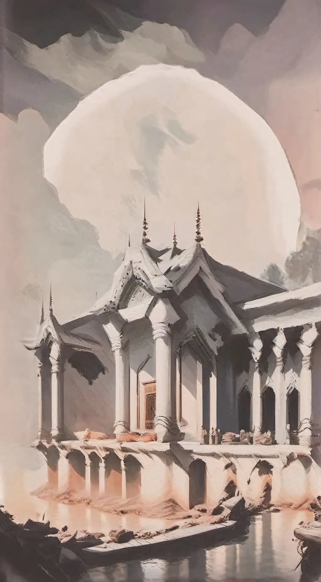 ai character: woke up as king background