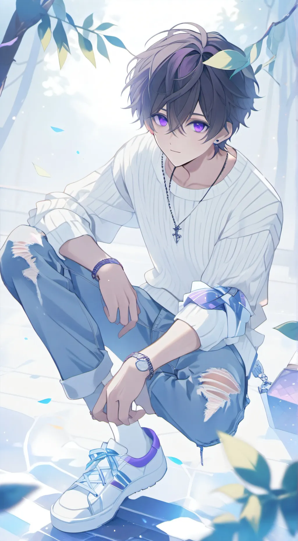 ai character: 🫧Kaden🫧 background