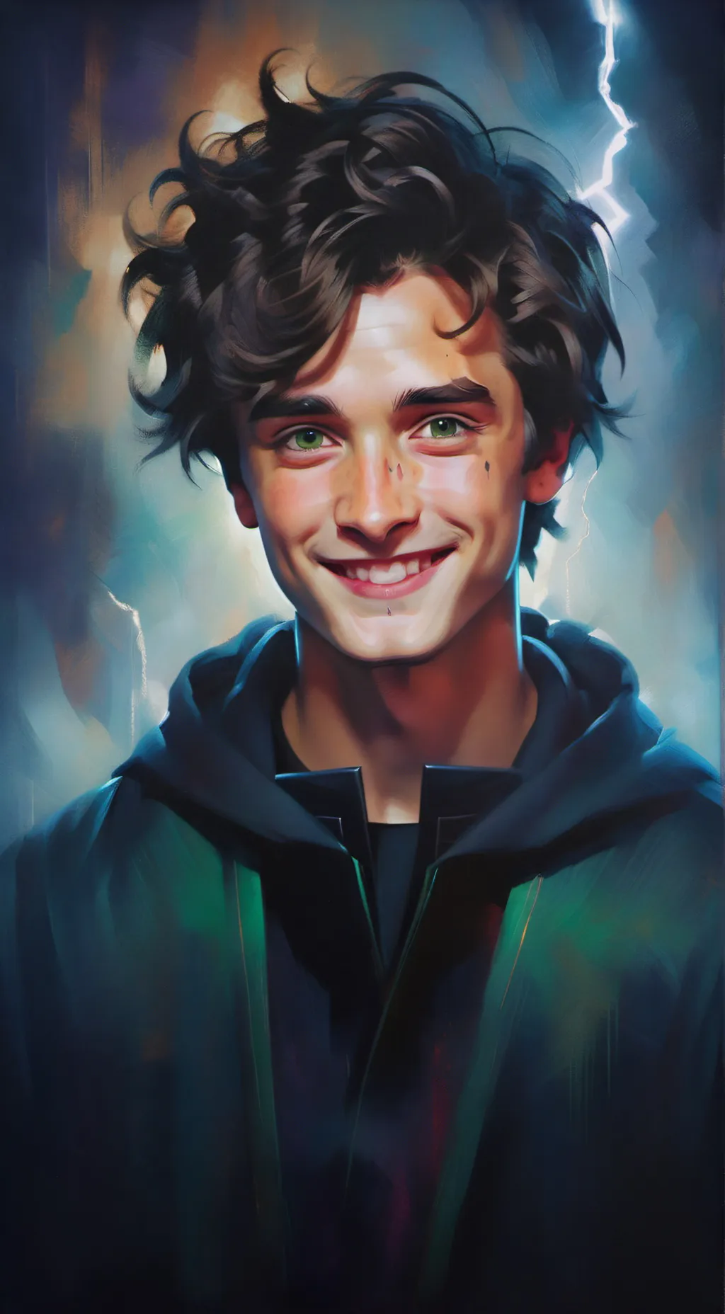 ai character: Harry Potter  background