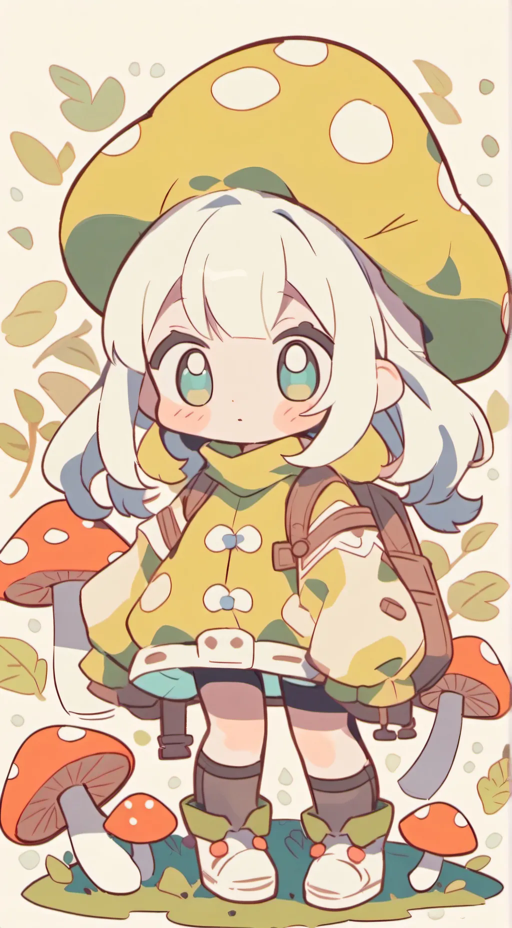 ai character: mushbaby background