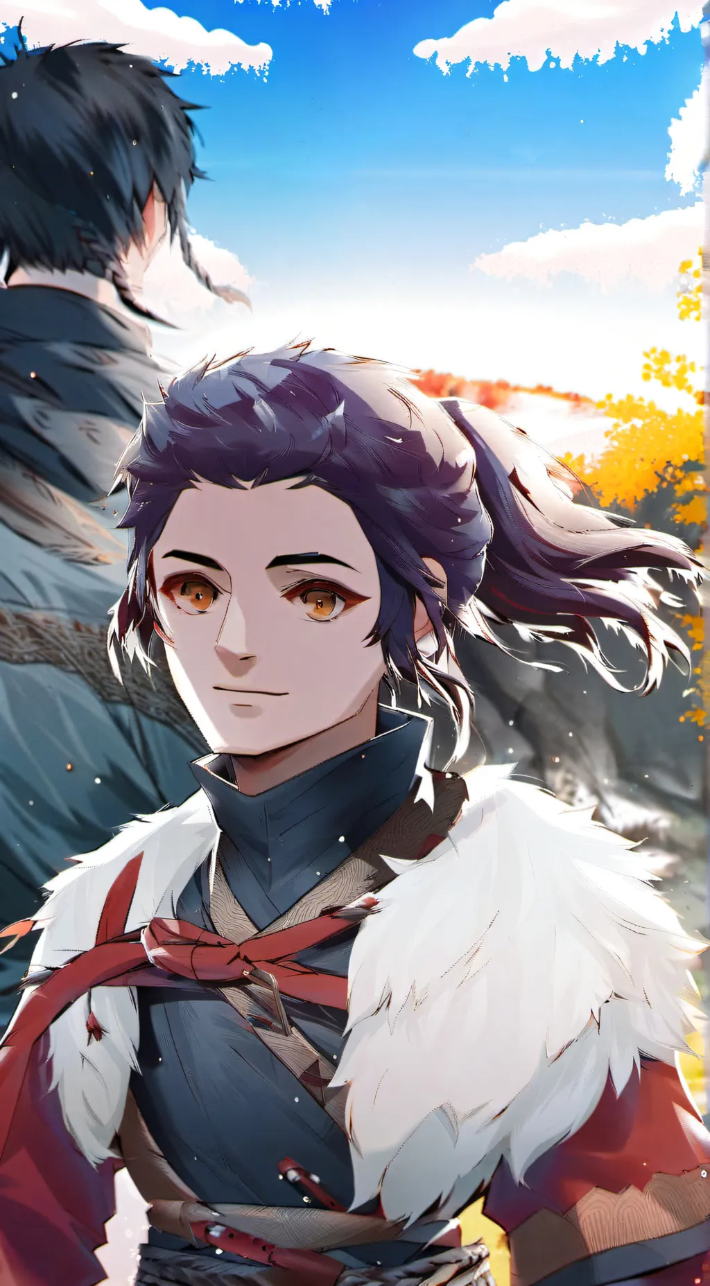 ai character: полу бог background