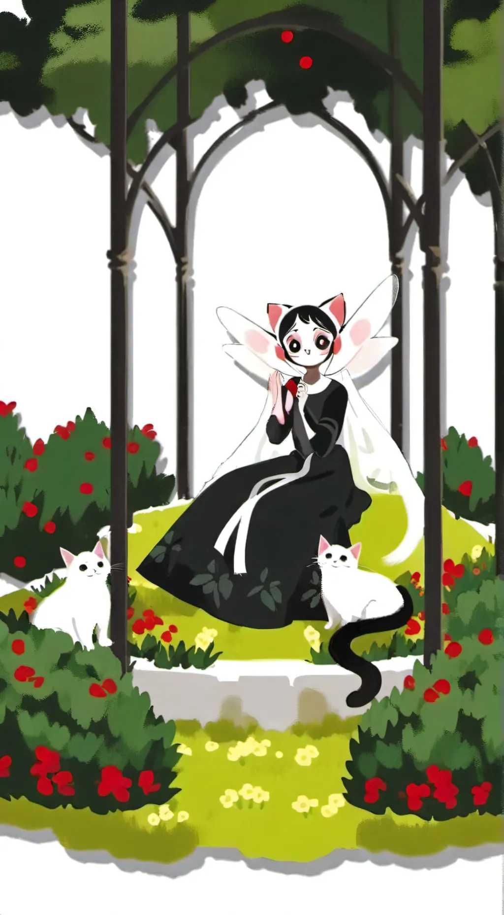 ai character: wenda!!!!!!!!! background