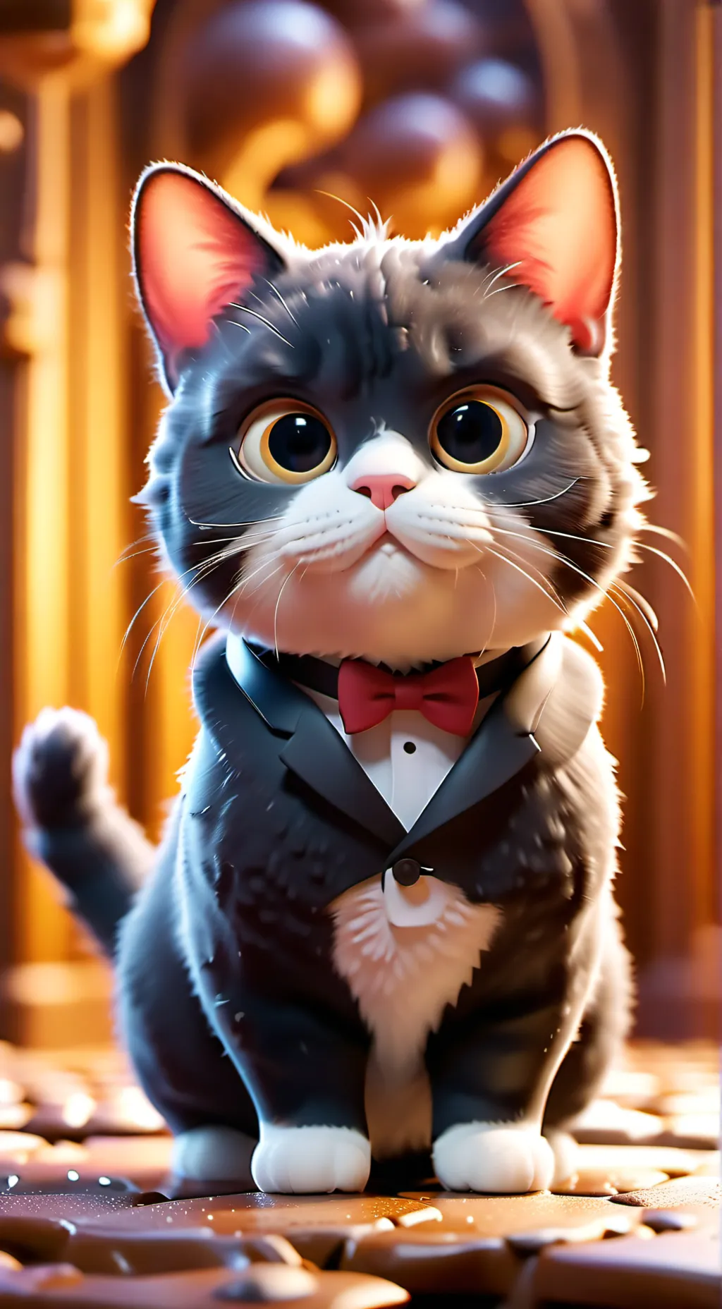 ai character: Steve the cat  background