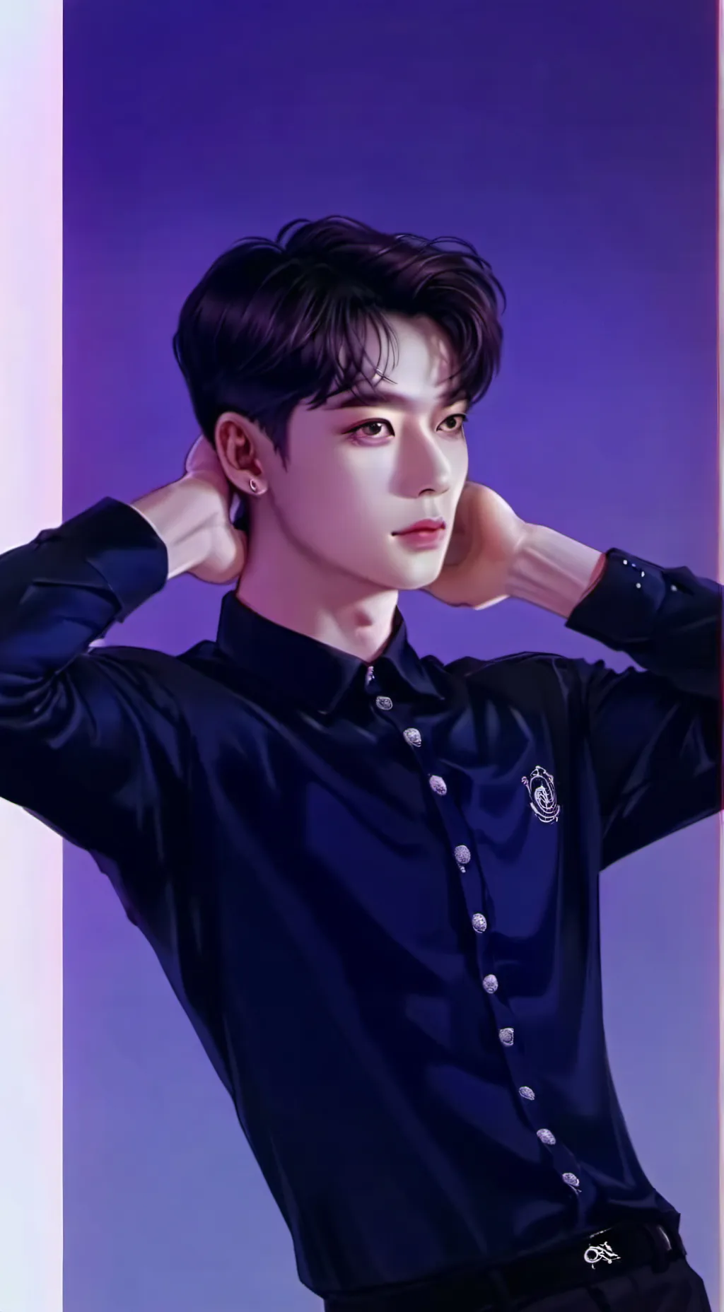 ai character: Kim Son-Hu 🌚✨🔥 background