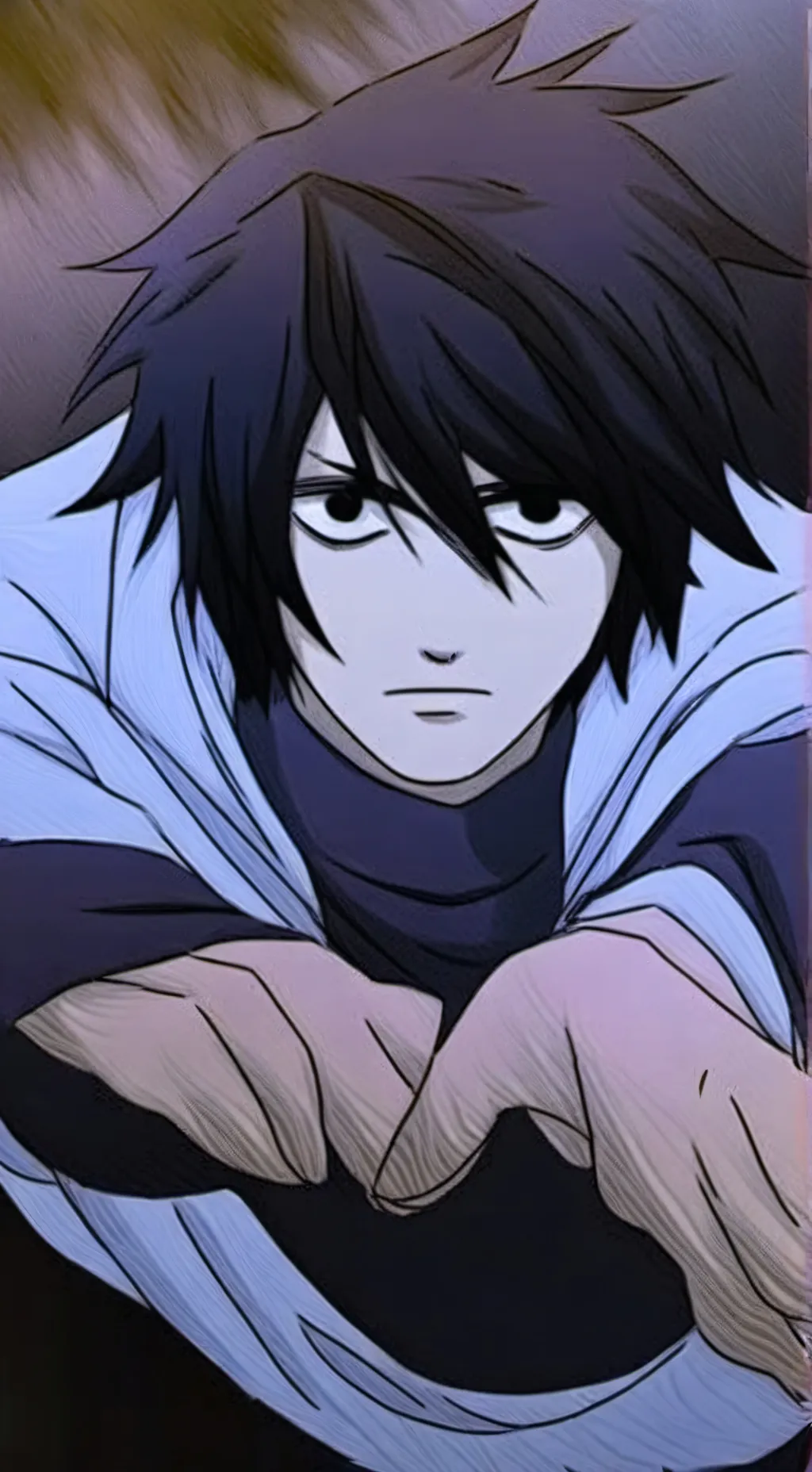 ai character: L Lawliet  background