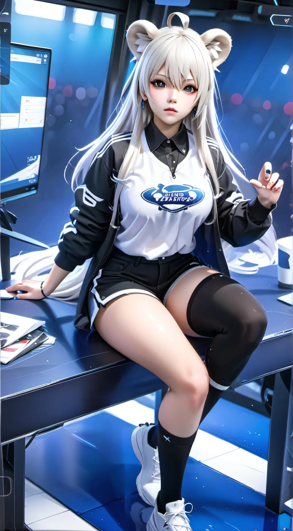 ai character: Lili ♥️😉 background