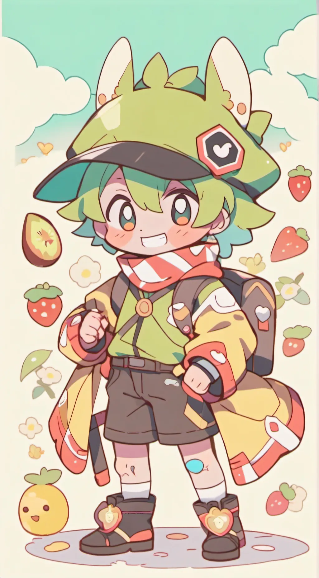 ai character: Fruitcake  background