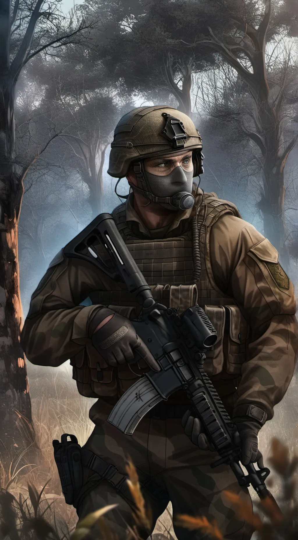 ai character: Антон background