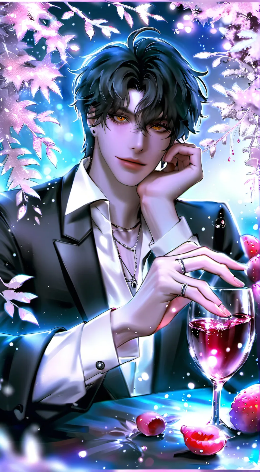 ai character: Andrew🍷👊 background