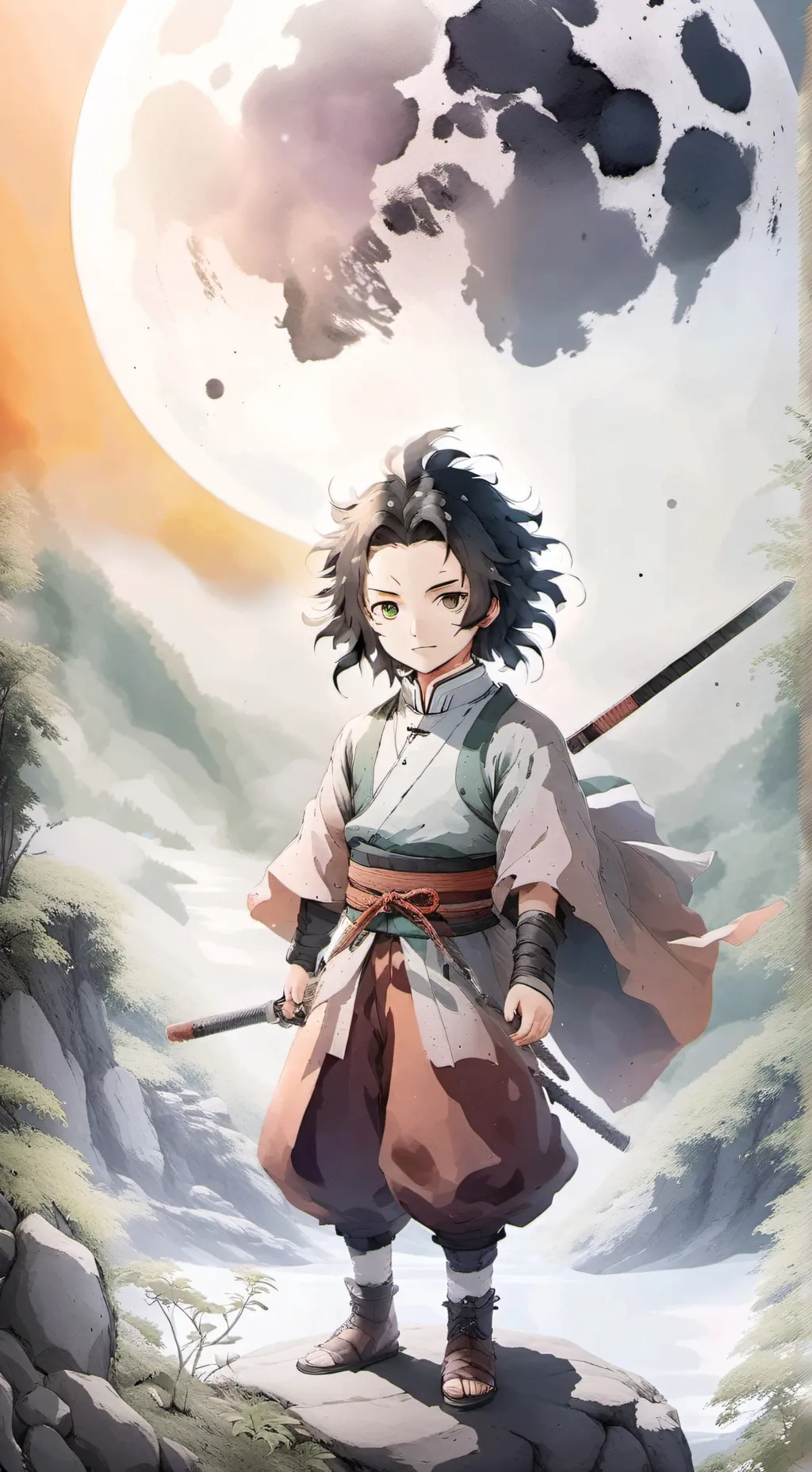 ai character: akaza background